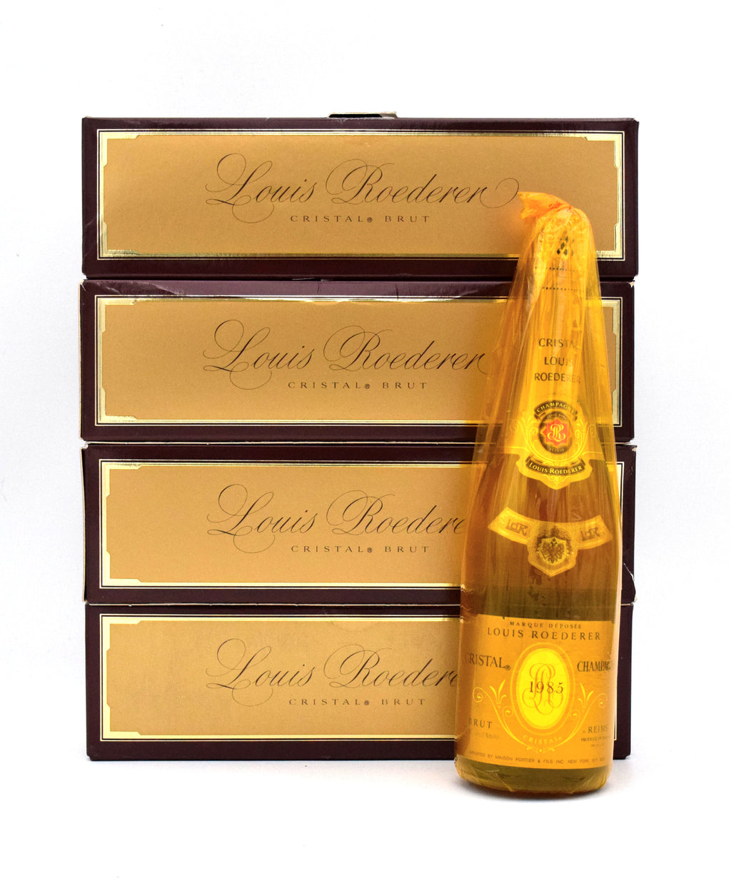 1985 Louis Roederer Cristal Millesime Brut Champagne with Gift Box