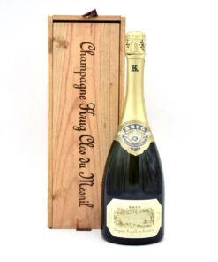1988 Krug Clos du Mesnil Blanc de Blancs Brut Champagne with wooden box
