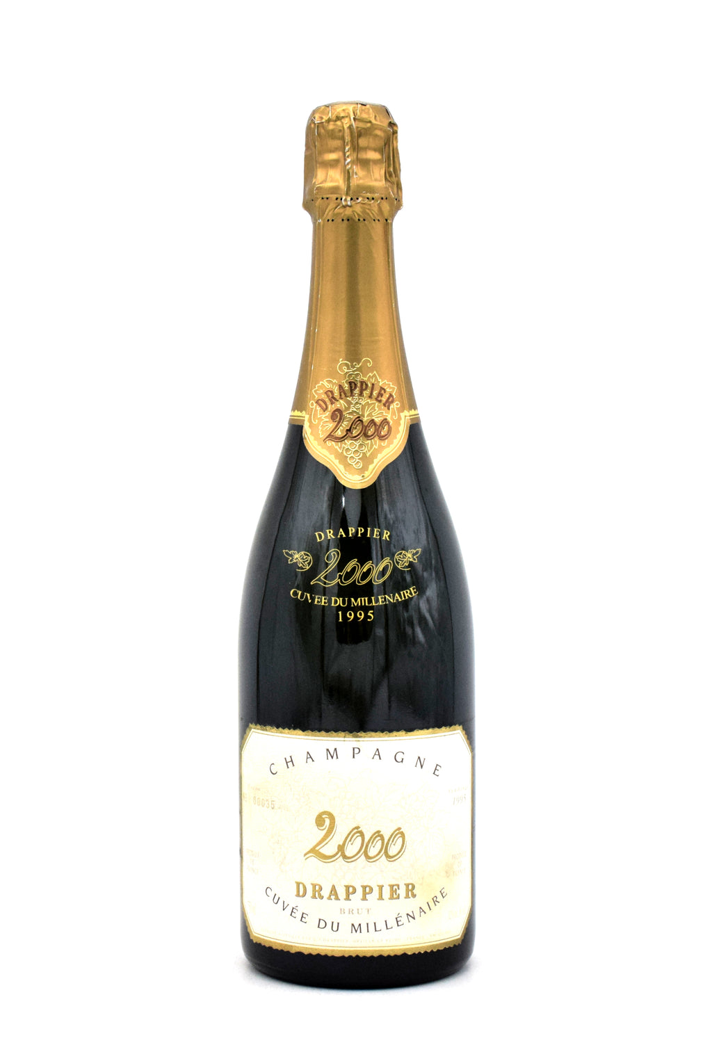 2000 Drappier Cuvee du Millenaire Brut champagne bottle