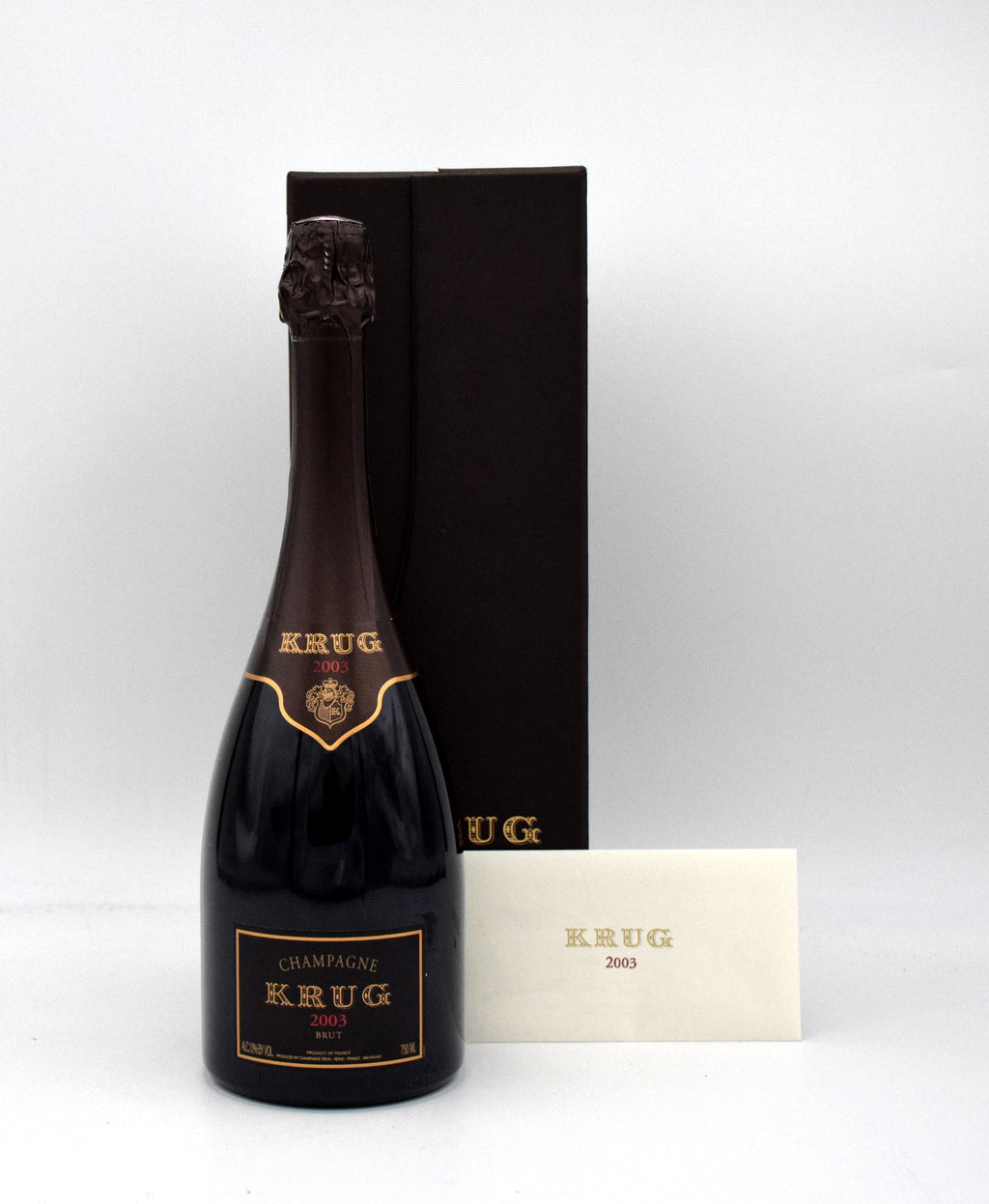 2003 Krug Vintage Brut Champagne bottle by FineLiquors