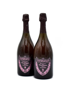 2004 Dom Perignon Rose champagne bottle