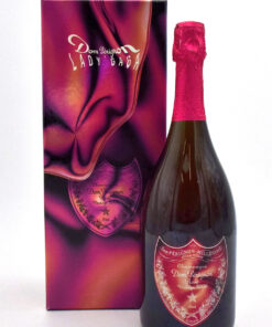 2006 Dom Perignon x Lady Gaga Rose (very slightly broken foil) Champagne bottle