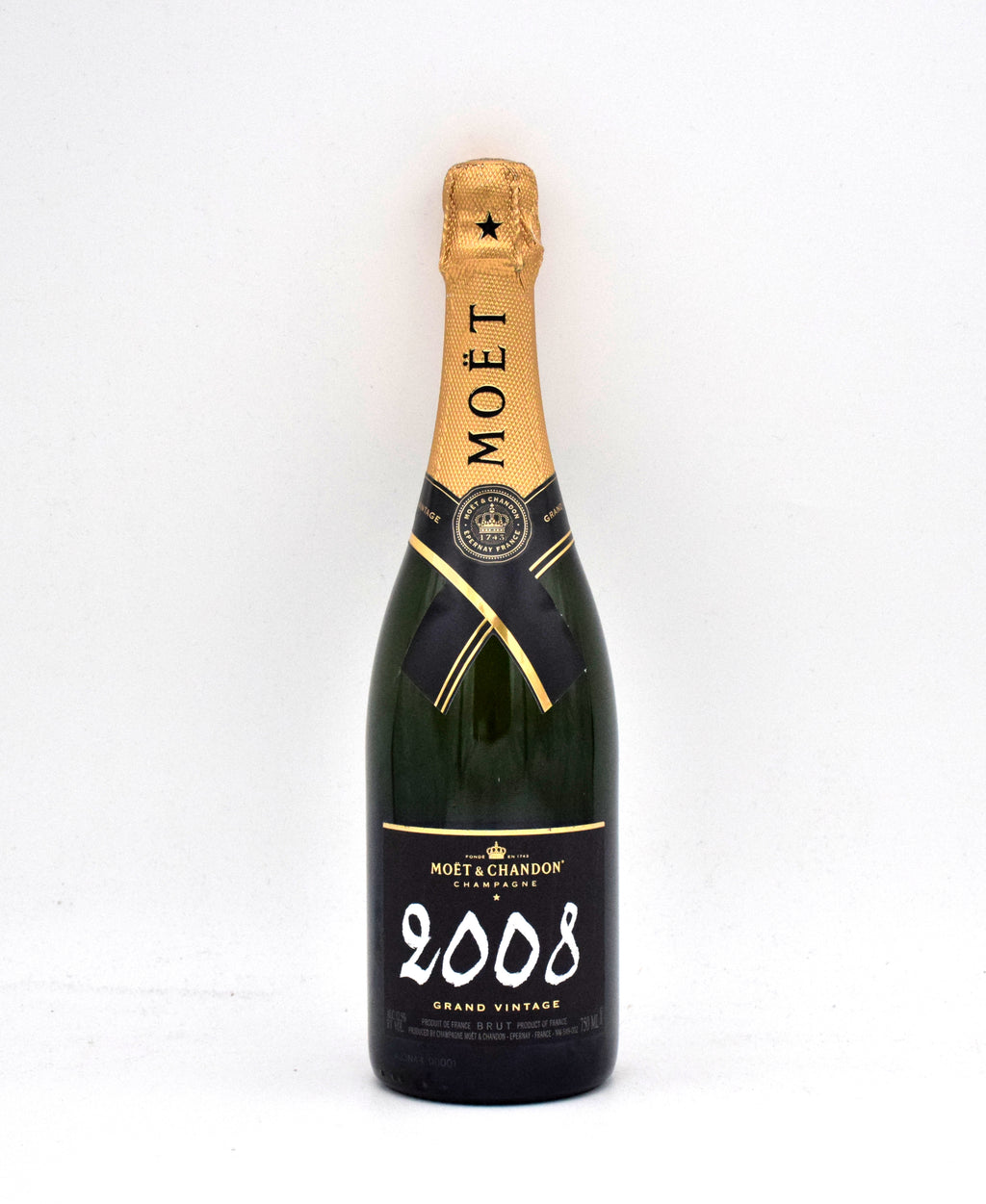 2008 Moet & Chandon Grand Vintage Brut champagne bottle