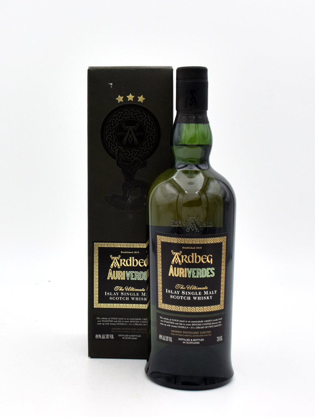 Ardbeg Auriverdes Scotch Whisky bottle