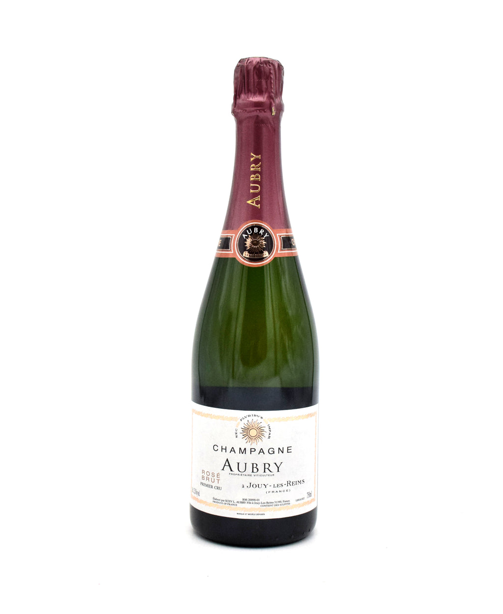Aubry Premier Cru Brut Rose sparkling wine bottle