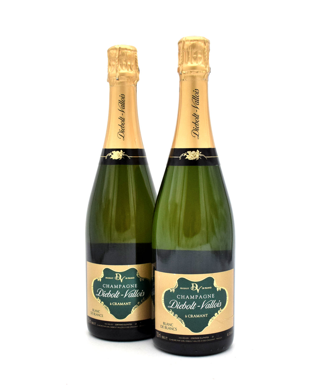 Diebolt-Vallois Blanc de Blancs Brut sparkling wine bottle