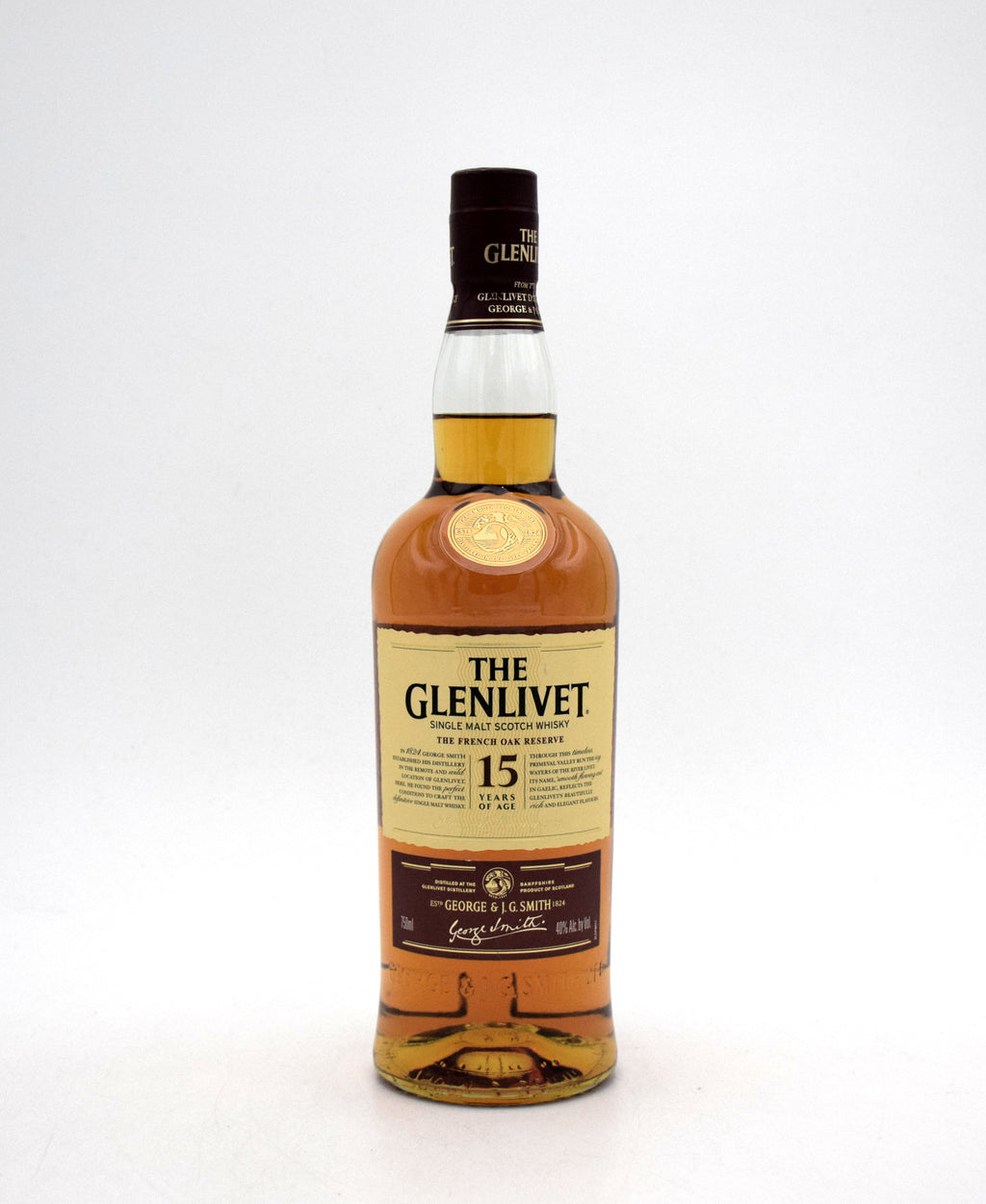 Glenlivet 15 Year 'French Oak Reserve' Single Malt Scotch (No Box)