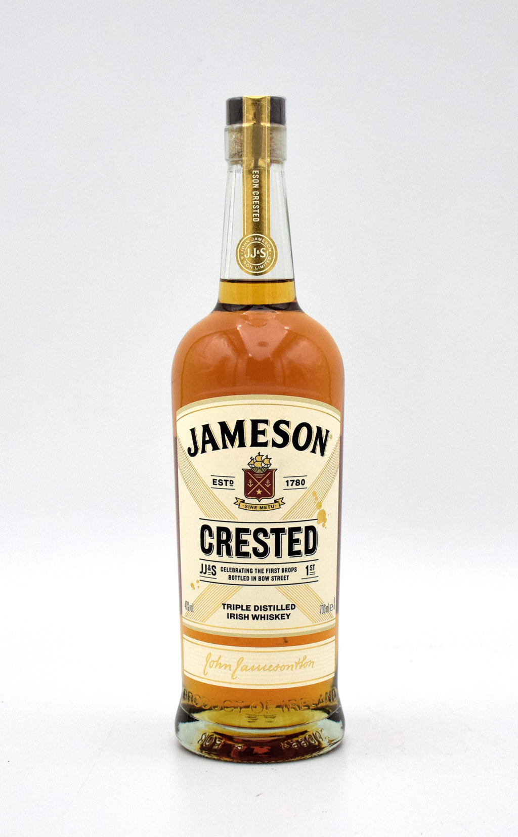 Jameson Crested Blended Irish Whiskey bottle