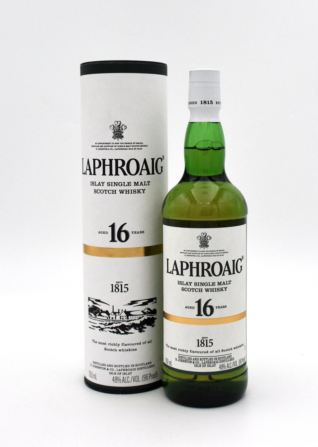 Laphroaig 16 Year Scotch Whisky bottle