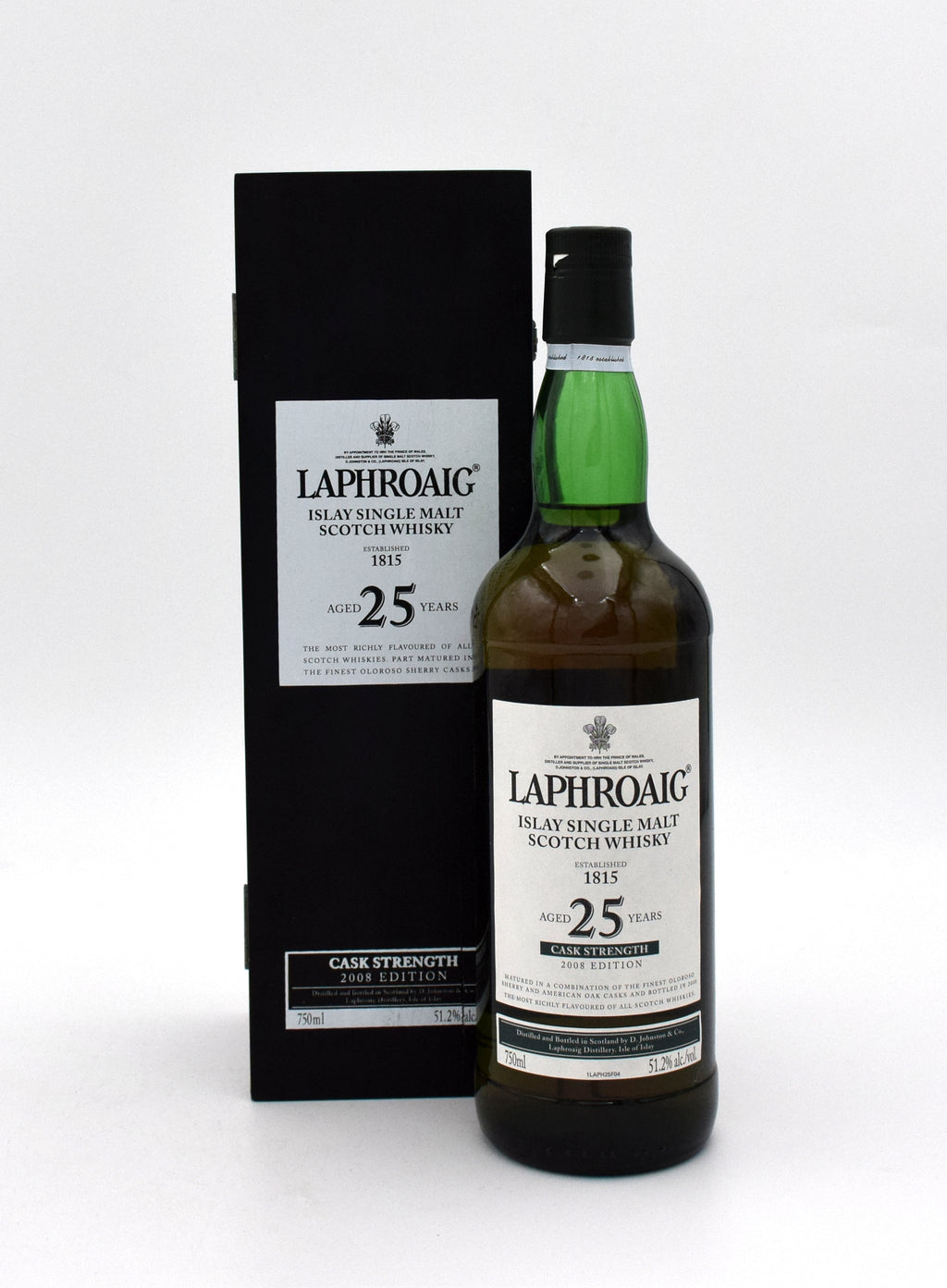 Laphroaig 25 Year Cask Strength Single Malt Scotch (2008 Vintage) (750ML)