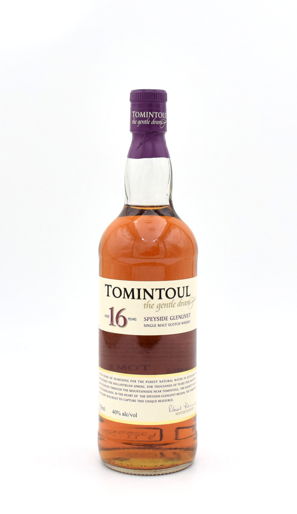 Tomintoul Speyside (Glenlivet) 16 Year Old Scotch Whisky bottle