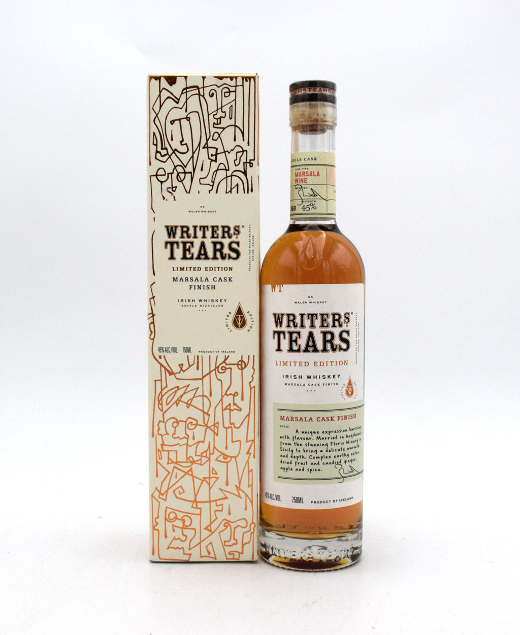 Writers Tears Limited Edition Marsala Cask Finish Irish Whiskey