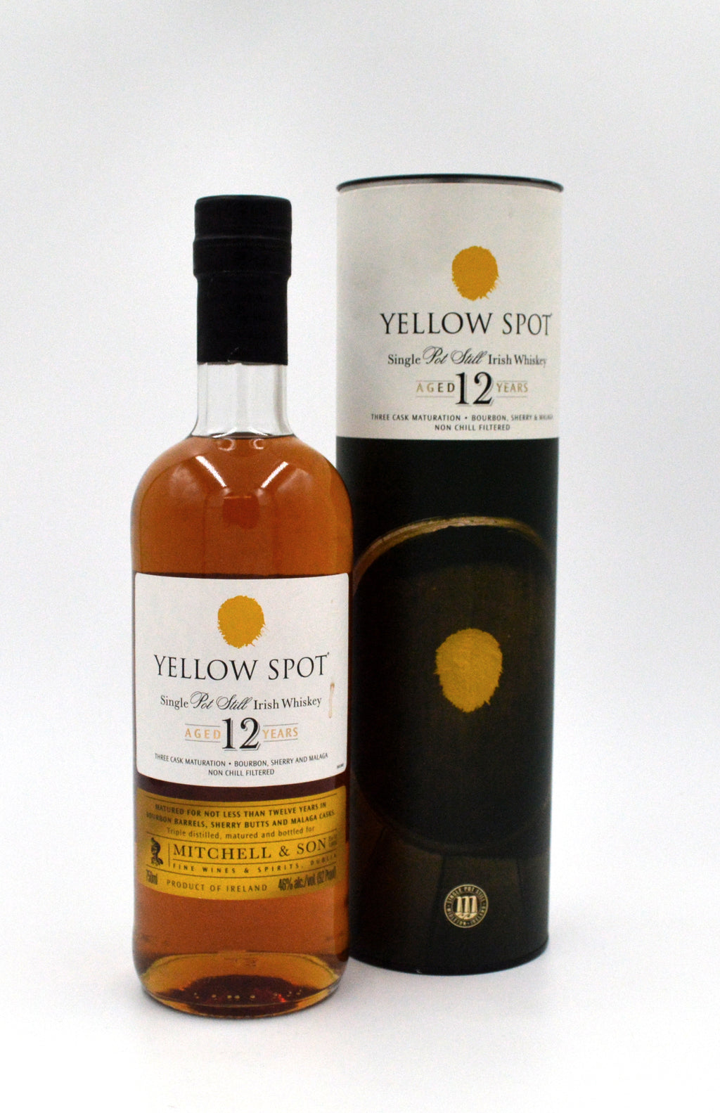 Yellow Spot 12 Year Old Single Pot Still Irish Whiskey bottle
